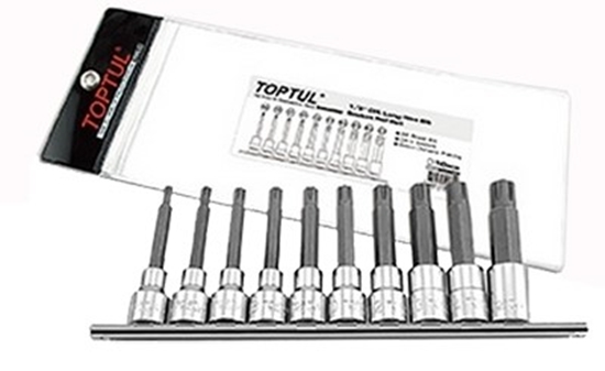 Picture of 10PCS 1/2' DR. STAR BIT SOCKET RAIL SET QGAAG1006