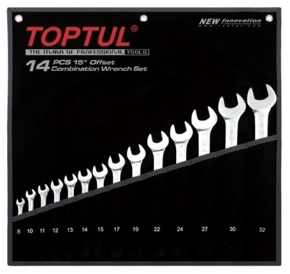 Picture of Toptul Comb Spanner set 14Pc 8-32mm QGPAB1402