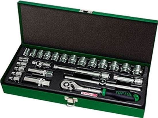 Picture of 3/8DR SOCKET SET 25PC (METRIC) METAL CASE QGCAD2502