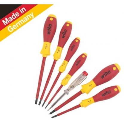 Picture of WIHA SOFTFINISH VDE SCREWDRIVER SET 7 PIECES