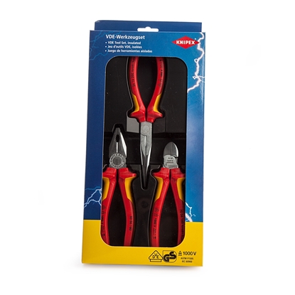 Picture of Knipex 002012 Electro VDE Plier Set (3 Piece)