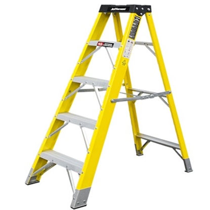Picture of 5 Tread Fibreglass Step Ladder - JEFLADFGLS05