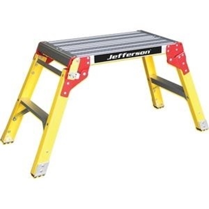 Picture of Jefferson 300mm Wide 2 Tread Fiberglass Work Platform  JEFLADWP02-300FG