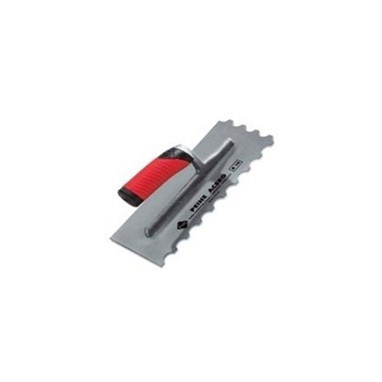 Picture of Rubi 12mm Notched Trowel - Open Rubiflex Handle - Stainless Steel 74942