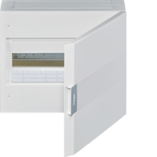 Picture of Small distributor, vega, surface, 1row, 18M, IP40, QC-terminal, PE, white door VB118J