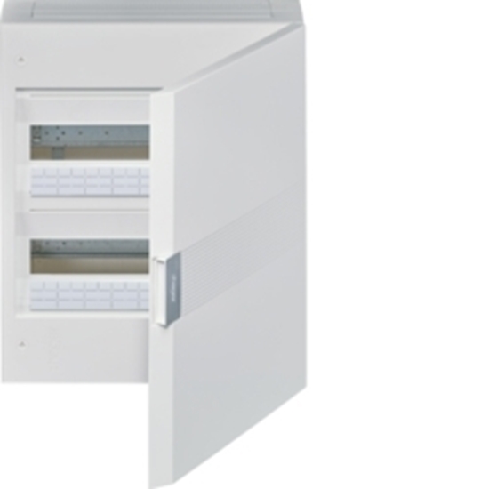 Picture of Small distributor, vega, surface, 2row, 36M, IP40, QC-terminal, PE, white door