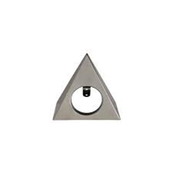 Picture of Triangular Shell Accessory for Commodore cabinet light, Brushed chrome