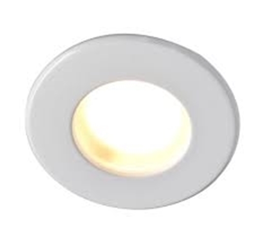 Picture of ROBIN SHOWER 50W mains voltage GU10 downlight, IP65, 83mm, White