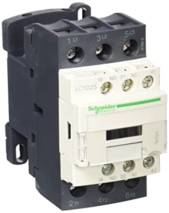 Picture of Schneider Electric Tesys D LC1D 3 Pole Contactor, 3NO, 25 A, 11 kW, 110 V ac Coil LC1D25F7