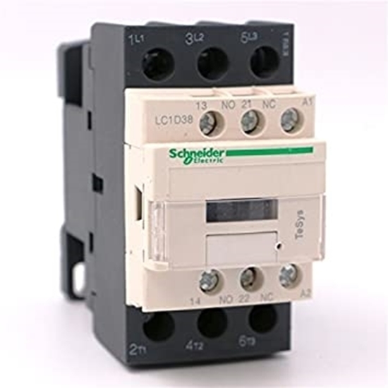 Picture of Schneider Electric Tesys D LC1D 3 Pole Contactor, 3NO, 38 A, 18.5 kW, 24 V ac Coil LC1D38B7