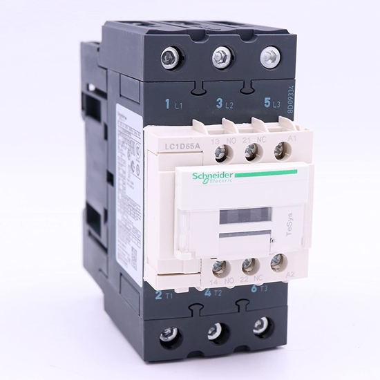 Picture of Schneider Electric Tesys D LC1D 3 Pole Contactor, 3NO, 65 A, 30 kW, 24 V ac Coil  LC1D65AB7