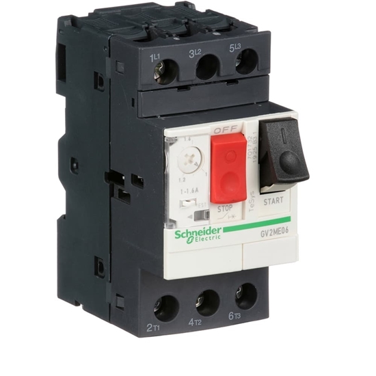 Picture of Schneider Electric TeSys 690 V Motor Protection Circuit Breaker, 3P Channels, 1 → 1.6 A GV2ME06