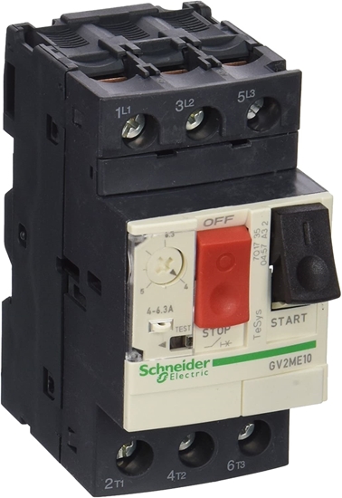 Picture of TeSys GV2ME motor circuit breaker 4-6.3A GV2ME10