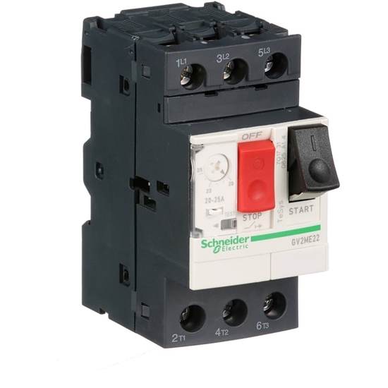 Picture of Schneider Electric TeSys 690 V Motor Protection Circuit Breaker, 3P Channels, 20 → 25 A