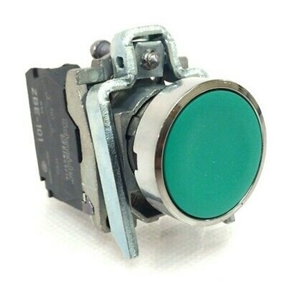 Picture of Schneider Electric Harmony XB4 Green Push Button NO Spring Return XB4BA31