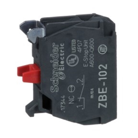 Picture of Schneider Electric Harmony XB Contact Block 1NC Screw terminal  ZBE102