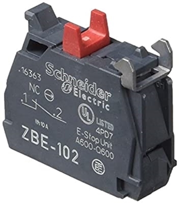 Picture of Schneider Electric Harmony XB Contact Block 1NC Screw terminal  ZBE102