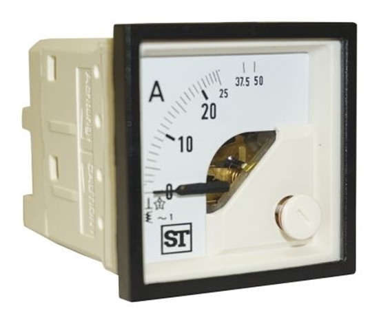 Picture of Ammeter 72 X 72 5A Ct Op 5A Scale 0 -A (X6)  EQ74-I1162N1CAW0ST