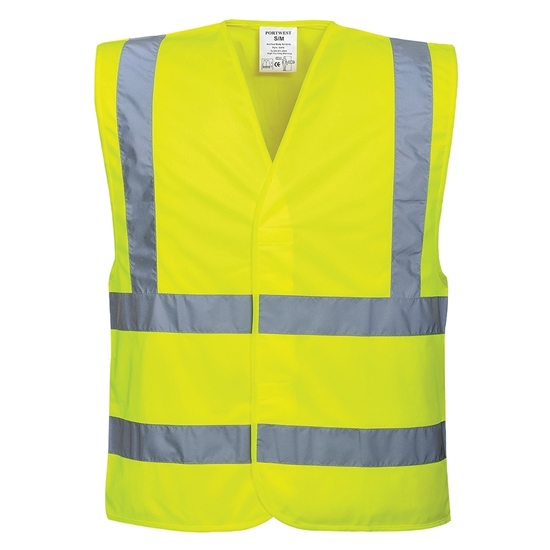 Picture of Portwest C470 Two Band Hi-Vis Yellow Vest