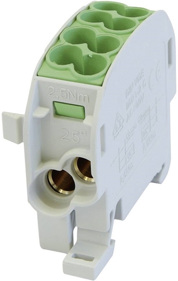 Picture of 152A 25mm2 DISTRIBUTION BLOCK GRN 080110-2-4