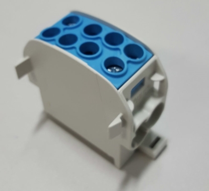 Picture of 152A 25mm2 Distribution Blocks Blue 080110-1-4
