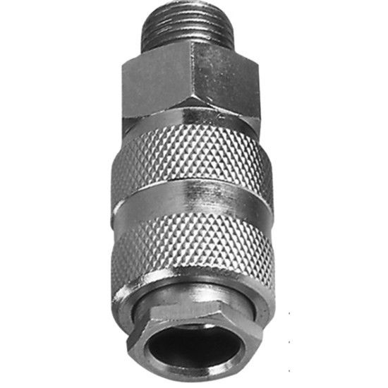 Picture of High Flow 1/4" x 1/4" BSPT Male Coupler - JEFA033-CD