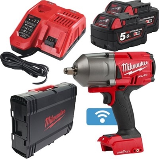 Picture of Milwaukee [M18ONEFHIWF12-502X] Fuel One-Key 1/2" Impact Wrench (2x5Ah)