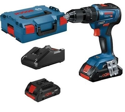 Picture of Bosch Gsb18v-55 18v Brushless Combi Drill 2x2ah Batteries