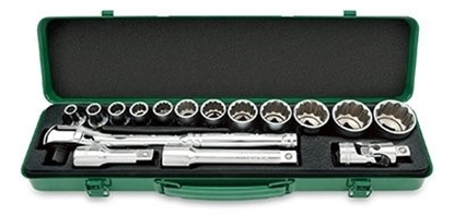 Picture of 1/2" Dr Socket Set 16Pce (metric) QGCAD1604