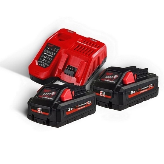 Picture of Milwaukee M18HNRG-302 2 x M18 3ah High Output Batttery and Fast Charger