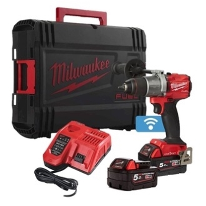 Picture of MILWAUKEEM18 ONEPD2-502X 18 Volt One-Key Fuel Percussion Combi Drill, 2 x 5.0Ah Batteries