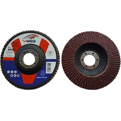 Picture of Vires Alum Oxide Flap Disc 115mm Grit 60 VRAO115FL60