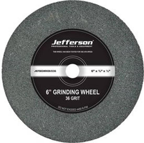 Picture of 6" Bench Grinder Wheel 36 Grit JEFBGWH06-036