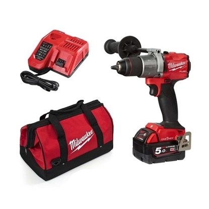 Picture of Milwaukee M18FPD2-501B 18V Fuel Combi Drill with 1 x 5Ah Battery, Charger and Bag