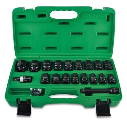 Picture of 1/2" Dr. Flank Impact Socket Set 27Pc QGCAI2701