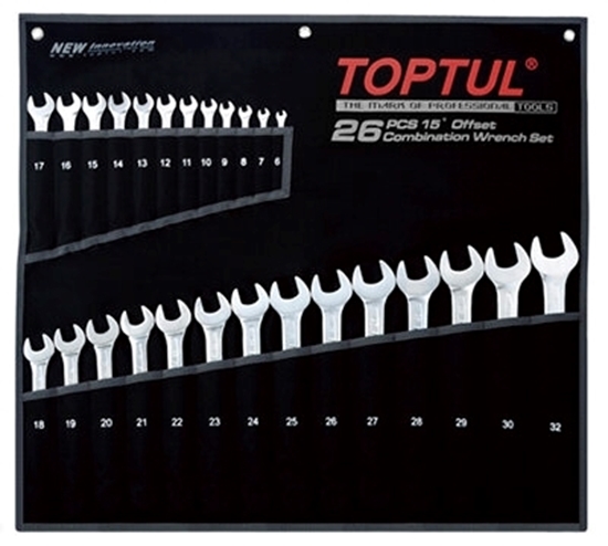 Picture of Toptul Comb Spanner set 26Pc 6-32mm QGPAB2602