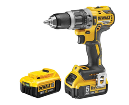 Picture of DeWalt DCD796PM XR Brushless Hammer Drill 18V 1 x 4.0Ah & 1 x 5.0Ah Li-ion