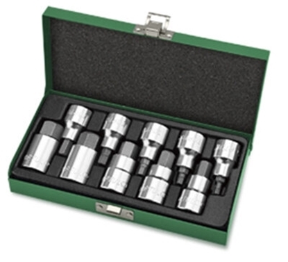 Picture of 9pce 1/2"dr Hex bit socket set 4-19mm QGAAD1007