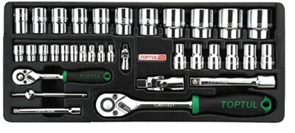 Picture of 1/4" & 1/2"Dr Socket Set 34Pc QGCAT3402