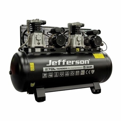 Picture of 270 Litre 2x3HP 10 Bar Tandem Compressor (230V)  JEFC270T10B-230