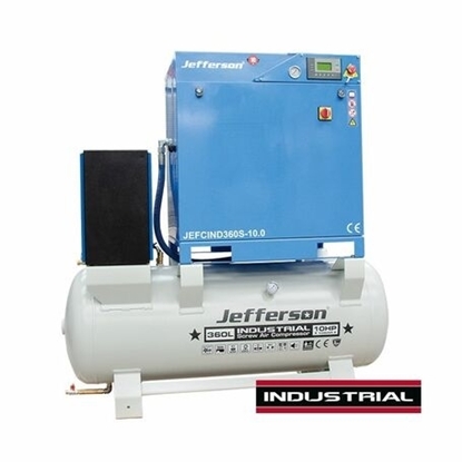 Picture of 360 Litre 10HP 10 Bar Screw Compressor (415V) JEFCIND360S-10.0