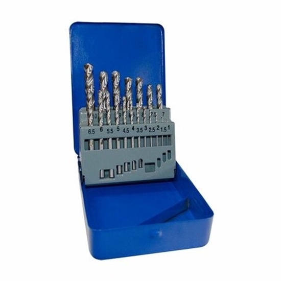 Picture of HSS Fully Ground 19 Piece Drill Bit Set JEFDBSG19HSS