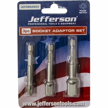 Picture of 3 Piece Socket Adaptor Set JEFDBSAS03