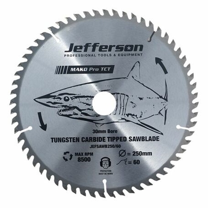 Picture of 10" TCT Blade 60T JEFSAWB250-60