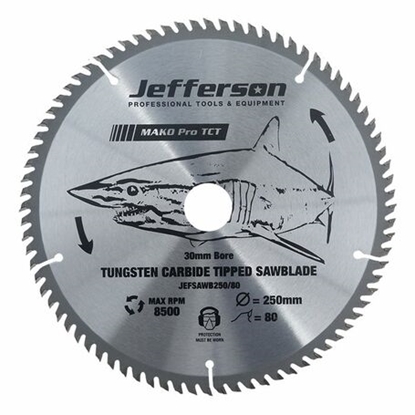 Picture of 10" TCT Blade 80T JEFSAWB250-80