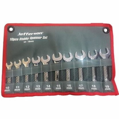 Picture of 10 Piece Stubby Spanner Set JEFCSS10ST