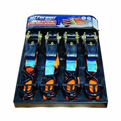 Picture of 5.0m x 25mm Orange Ratchet Strap Set (4 Pack) JEFRS05.0-04