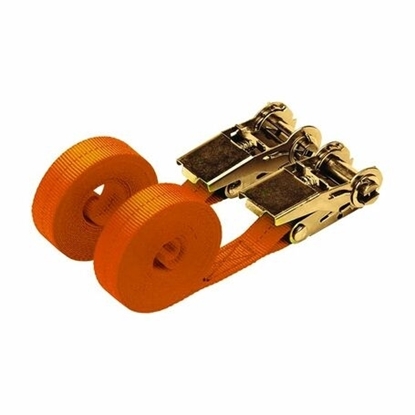 Picture of 4.5m x 25mm Orange Ratchet Strap Set (2 Pack) JEFRS04.5-02
