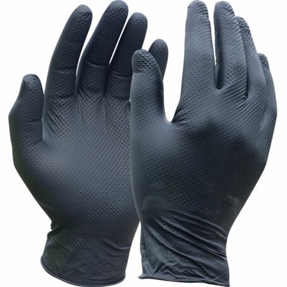Picture of Black Nitrile Gloves Large (Box Of 50) JEFGLNIB-50L JEFGLNIB-50XL