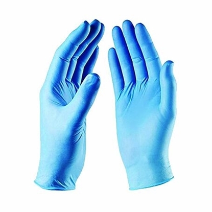 Picture of Blue Nitrile Gloves Large (Box of 100)  JEFGLNIBL-100L  JEFGLNIBL-100XL